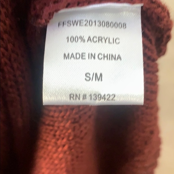 TOBI sequin elbow patch hi-low sweater. Size M - Picture 8 of 9